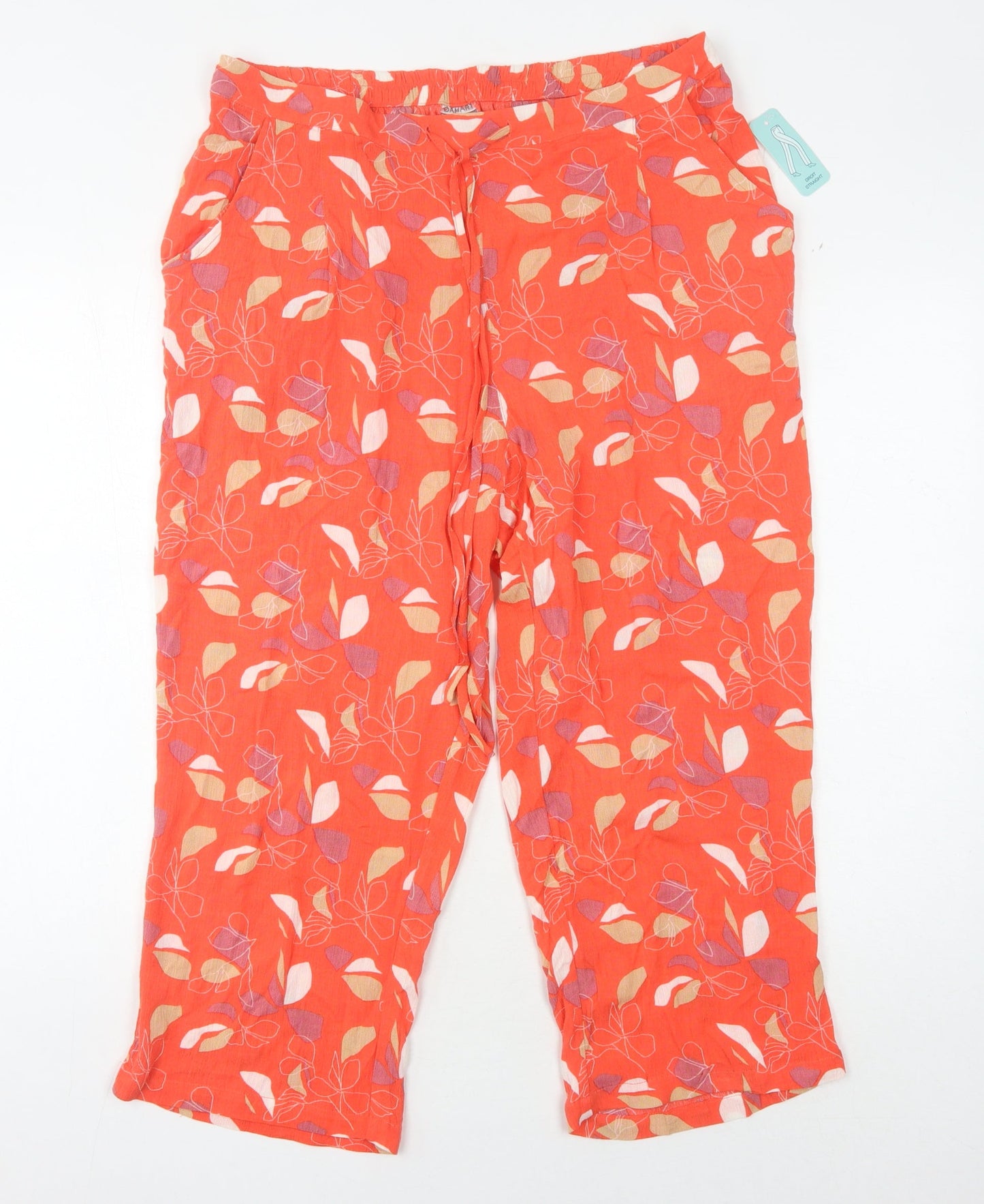 Womens UK Size 18 Damart  Casual Multicoloured Trousers