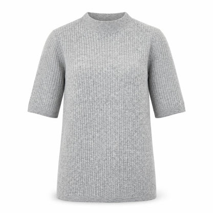 Womens UK Size S MNG Grey Basic T-Shirt