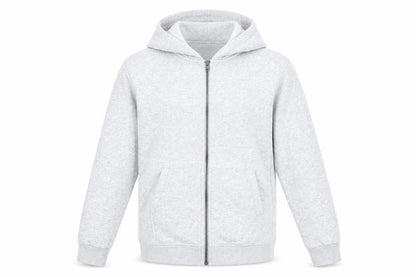 Front view of Marks & Spencer girls’ grey hooded jacket 11-12 years