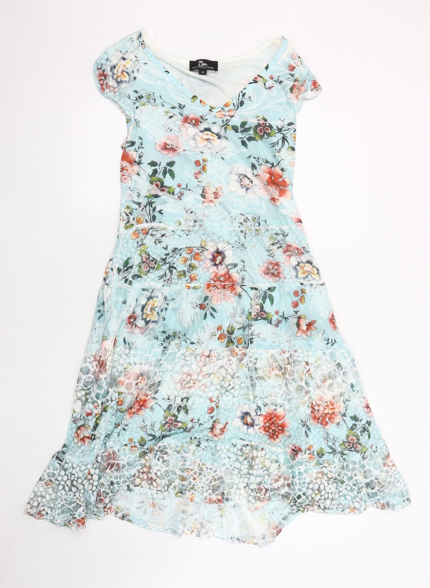 ALPARADISE Women's Multicoloured Floral Dress M