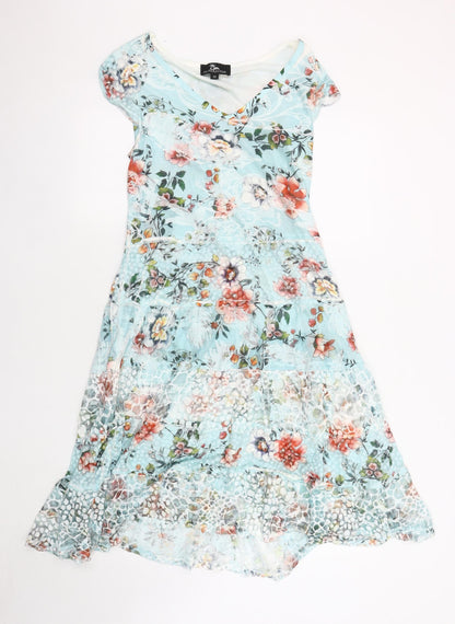 ALPARADISE Women's Multicoloured Floral Dress M