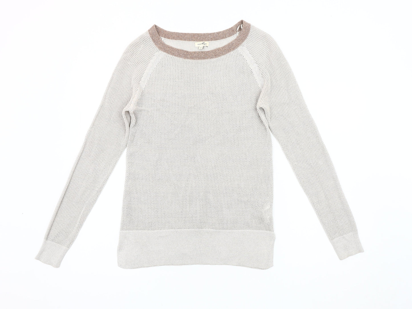 Womens UK Size 8 River Island Beige Pullover Jumper