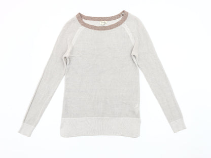 Womens UK Size 8 River Island Beige Pullover Jumper