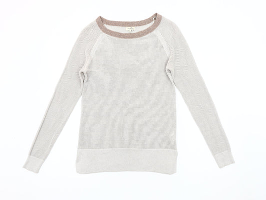 Womens UK Size 8 River Island Beige Pullover Jumper