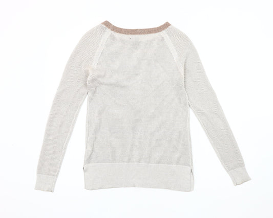 Womens UK Size 8 River Island Beige Pullover Jumper