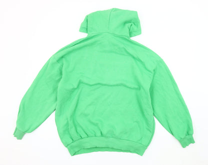 Boohoo Women's Green Pullover Hoodie, Size S