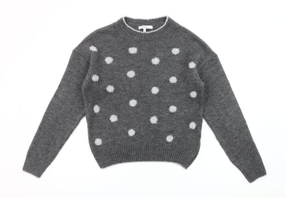 Womens UK Size XS NEXT Grey Pullover Jumper