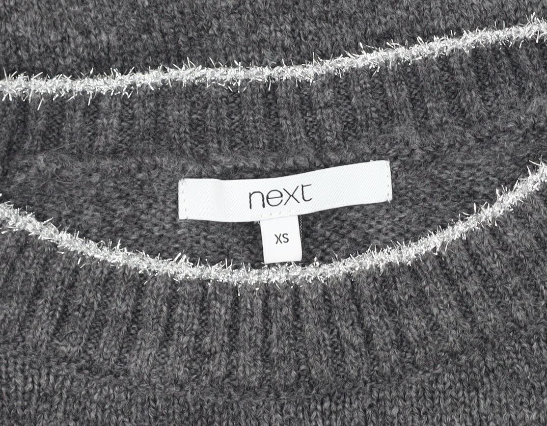 Womens UK Size XS NEXT Grey Pullover Jumper