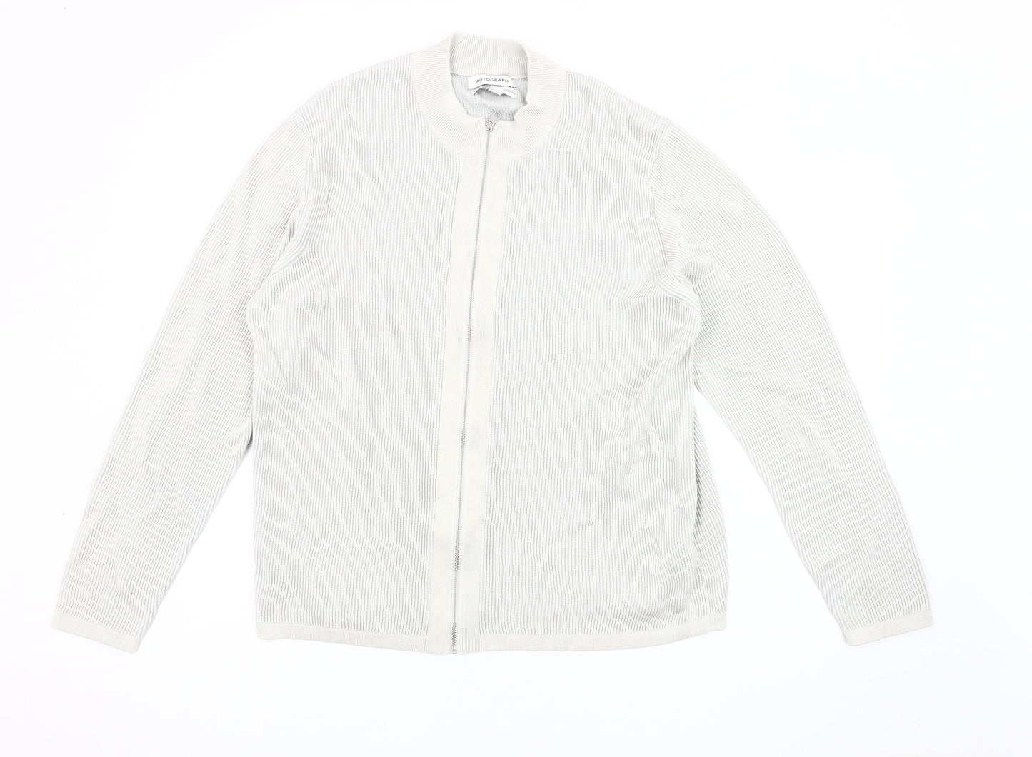 Mens UK Size XL Marks and Spencer White Basic Jacket