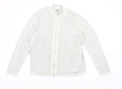 Mens UK Size XL Marks and Spencer White Basic Jacket