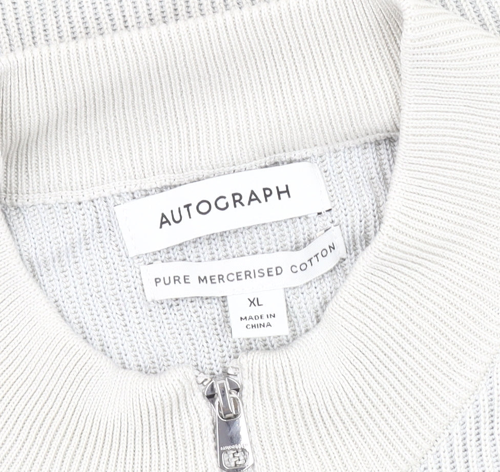 Mens UK Size XL Marks and Spencer White Basic Jacket