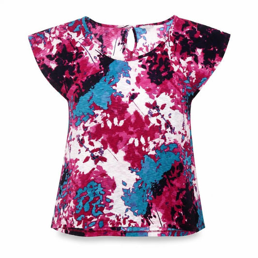 Womens UK Size 10 Per Una Multicoloured Basic T-Shirt