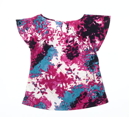Womens UK Size 10 Per Una Multicoloured Basic T-Shirt