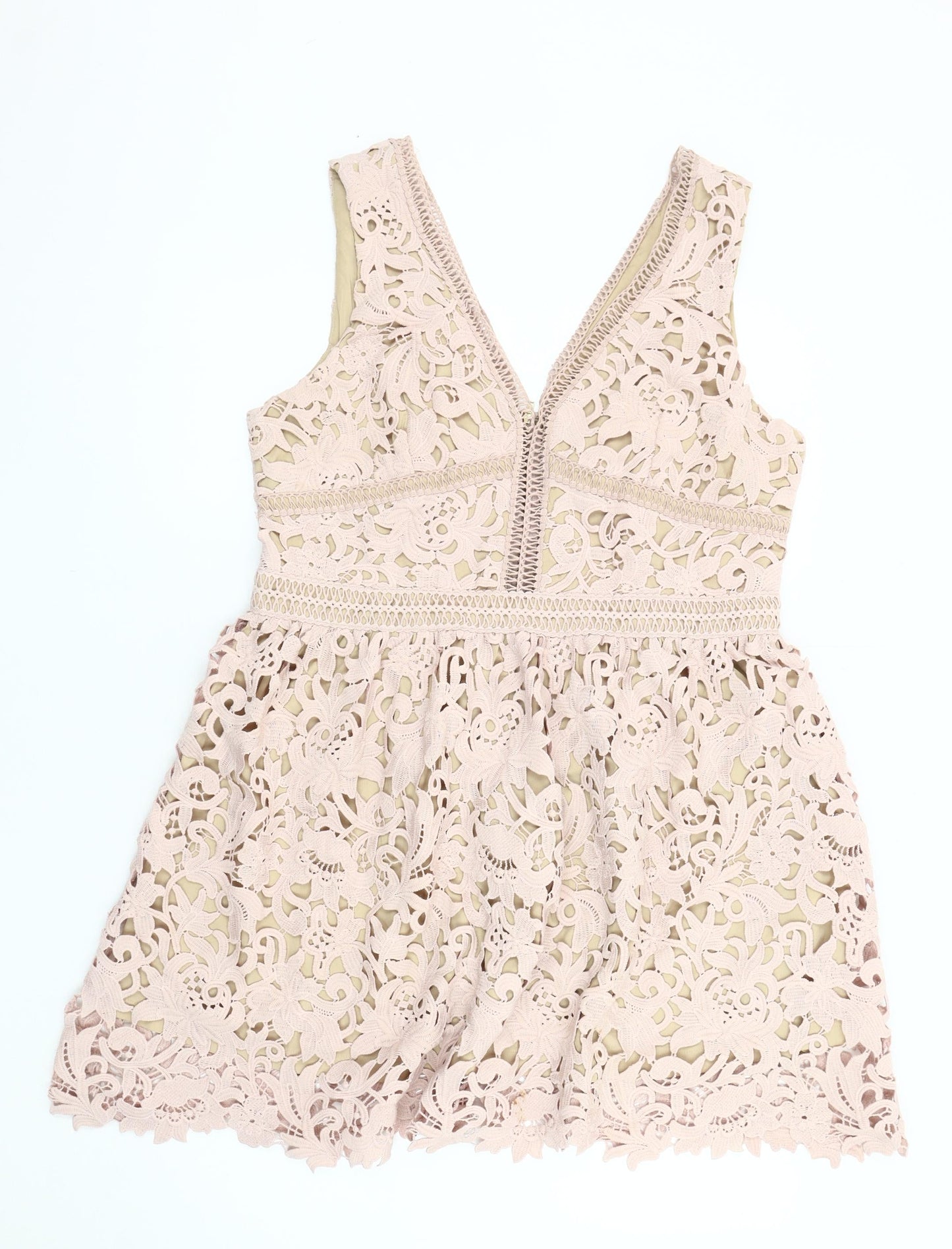 New Look Women’s Ivory Fit & Flare Dress Size 16
