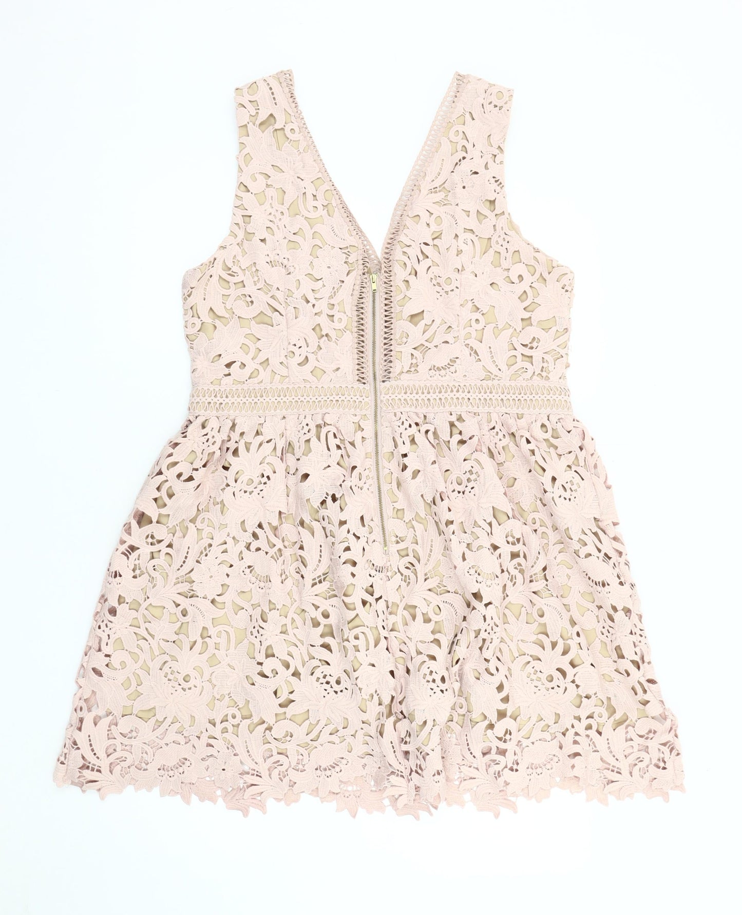 New Look Women’s Ivory Fit & Flare Dress Size 16