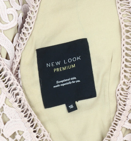 New Look Women’s Ivory Fit & Flare Dress Size 16