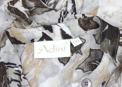 Adini Women's Multicoloured 3/4 Sleeve Floral Shirt