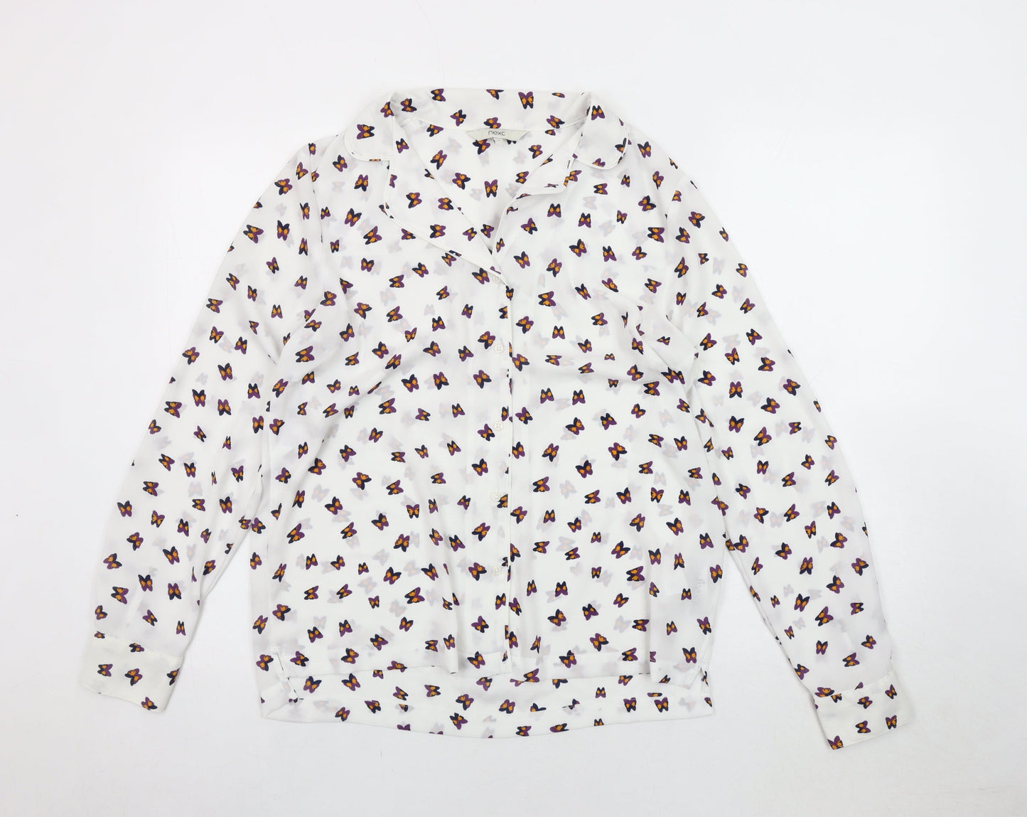 Womens UK Size 10 NEXT Multicoloured Basic Button-Up