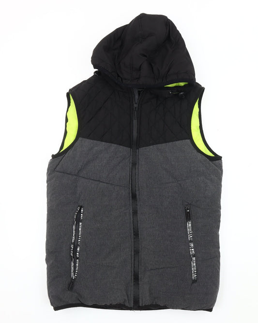 Mens UK Size S Chapter Black Puffer Jacket