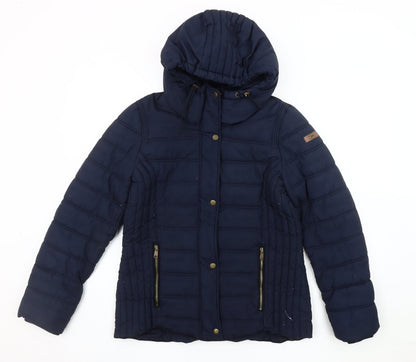 Womens UK Size M EDC Blue Puffer Jacket