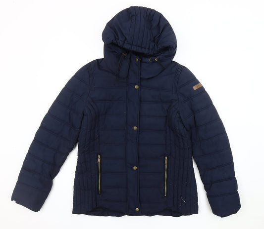 Womens UK Size M EDC Blue Puffer Jacket
