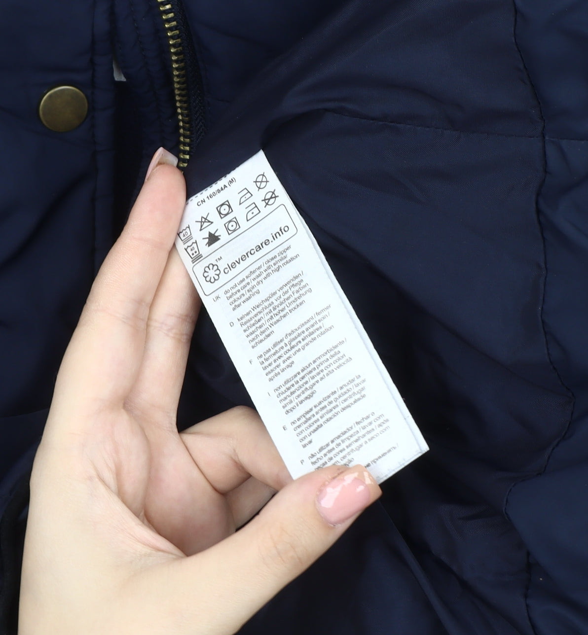 Womens UK Size M EDC Blue Puffer Jacket