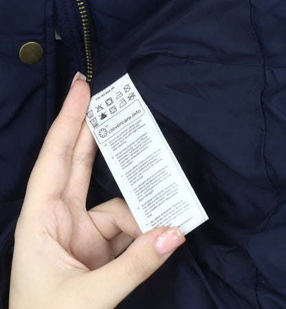 Womens UK Size M EDC Blue Puffer Jacket