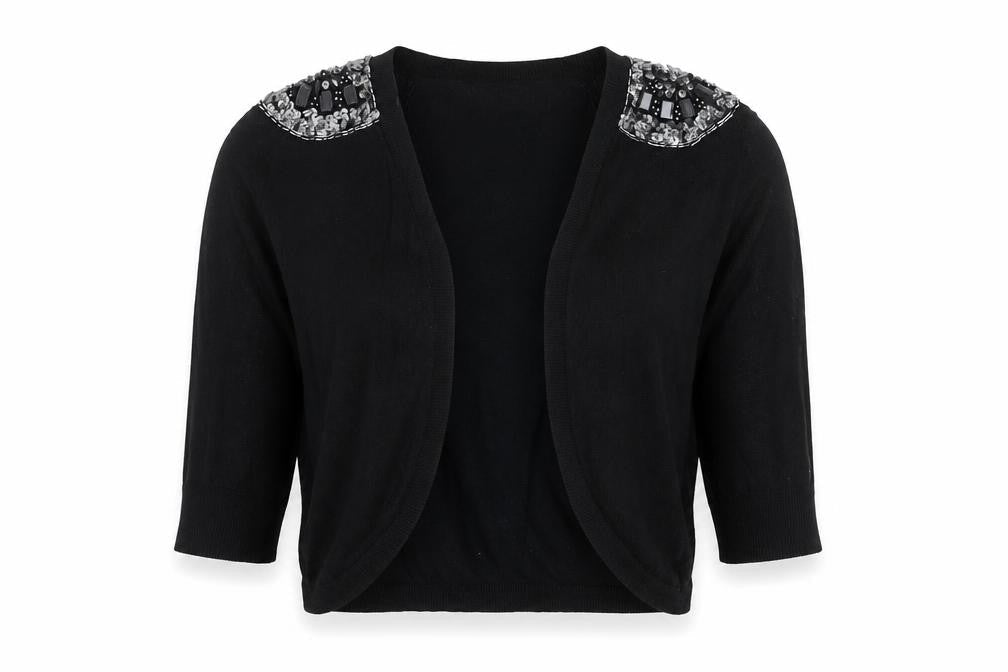 Womens UK Size M Dunnes Black Cardigan Jumper
