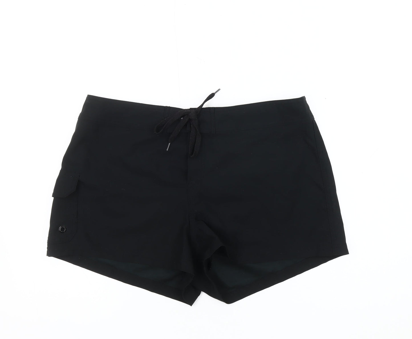 La Blanca Women's Black Casual Drawstring Shorts M