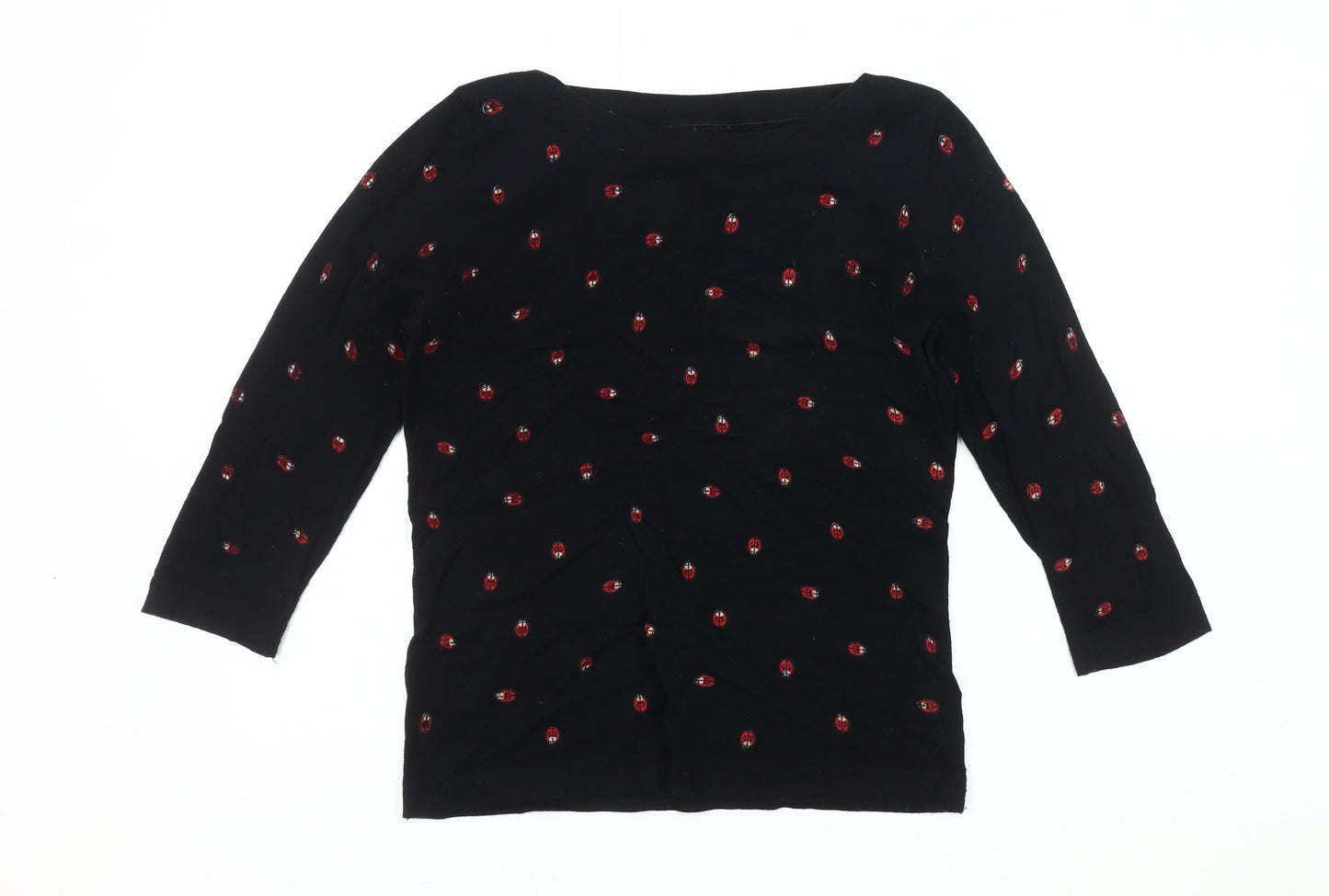 Womens UK Size 12 NEXT Black Pullover Jumper