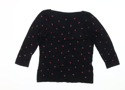 Womens UK Size 12 NEXT Black Pullover Jumper