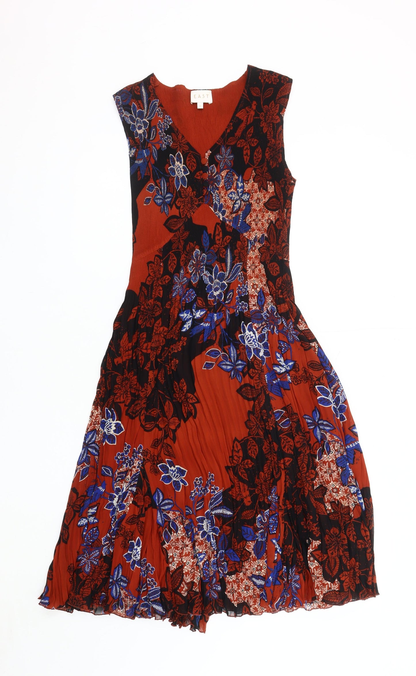 East Women's Multicoloured Floral Dress Size 10