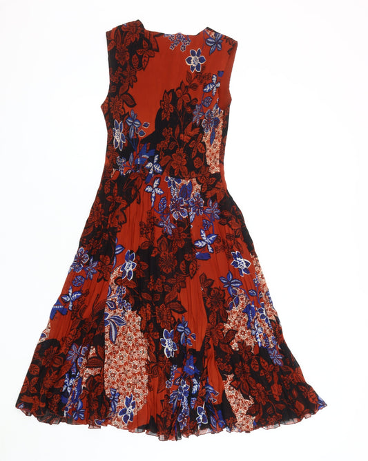 East Women's Multicoloured Floral Dress Size 10