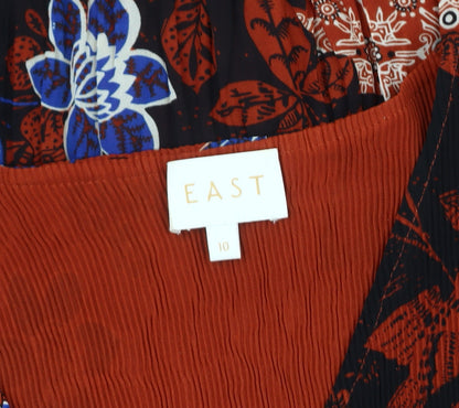 East Women's Multicoloured Floral Dress Size 10