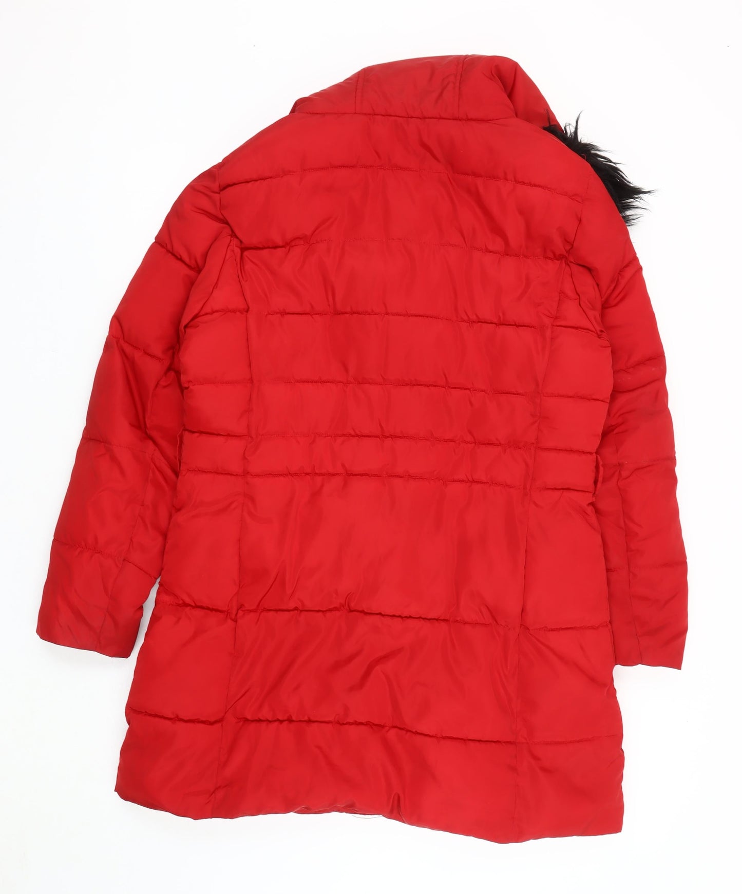 Womens UK Size 14 Studio Outerwear Red Puffer Jacket