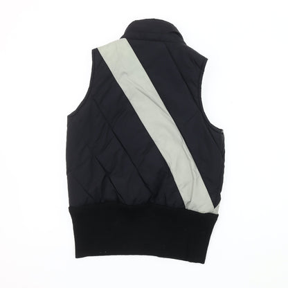 PASH Women's Black Quilted Waistcoat, Size 8