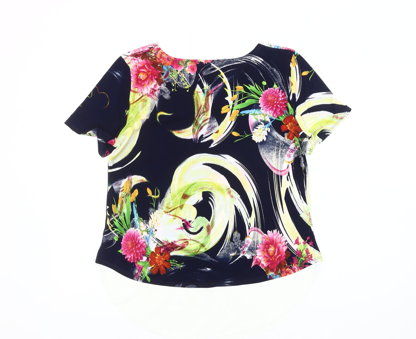 Womens UK Size 14 Saloos Multicoloured Basic Blouse