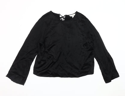 Womens UK Size 16 Marks and Spencer Black Basic Blouse