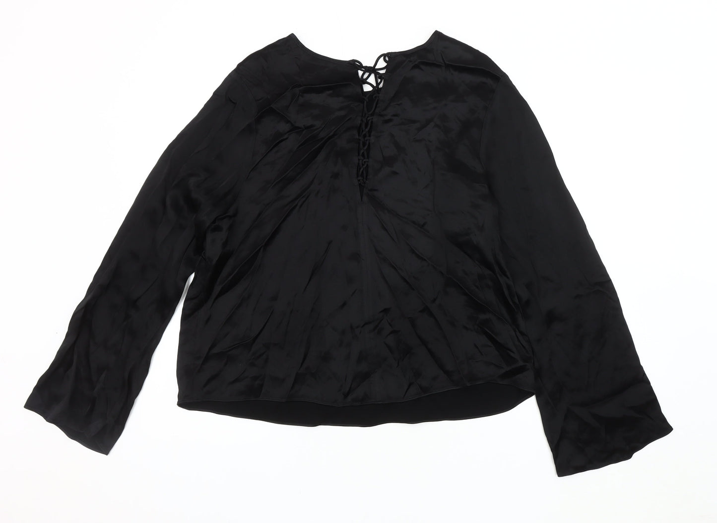 Womens UK Size 16 Marks and Spencer Black Basic Blouse