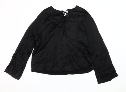 Womens UK Size 16 Marks and Spencer Black Basic Blouse