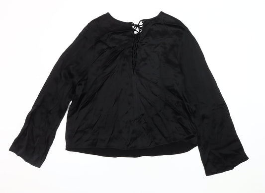 Womens UK Size 16 Marks and Spencer Black Basic Blouse