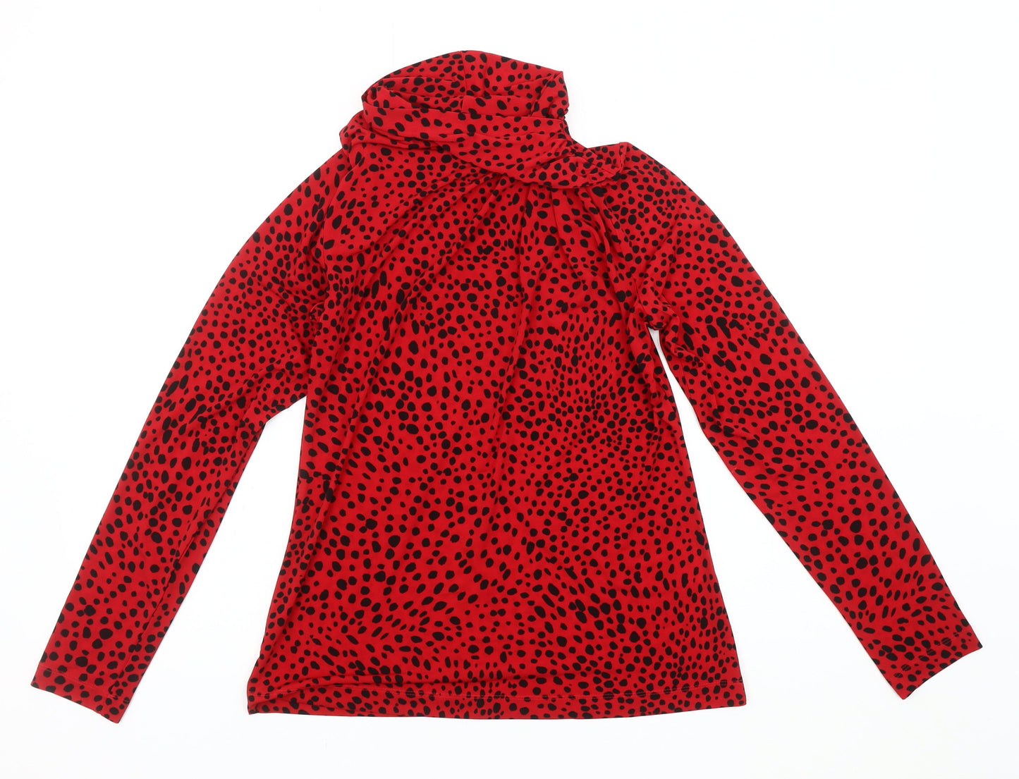 Womens UK Size M DKNY Red Basic Blouse