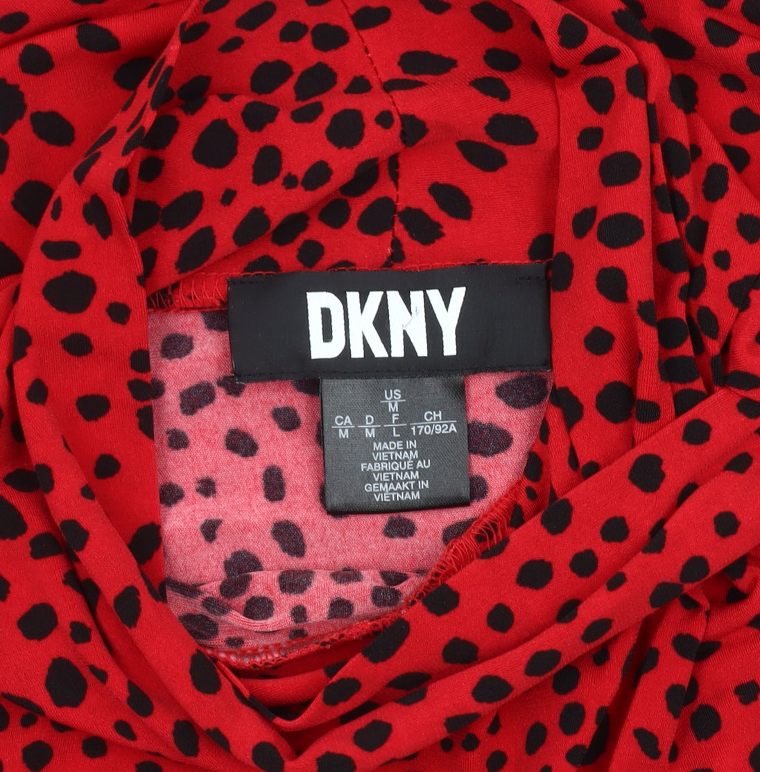 Womens UK Size M DKNY Red Basic Blouse