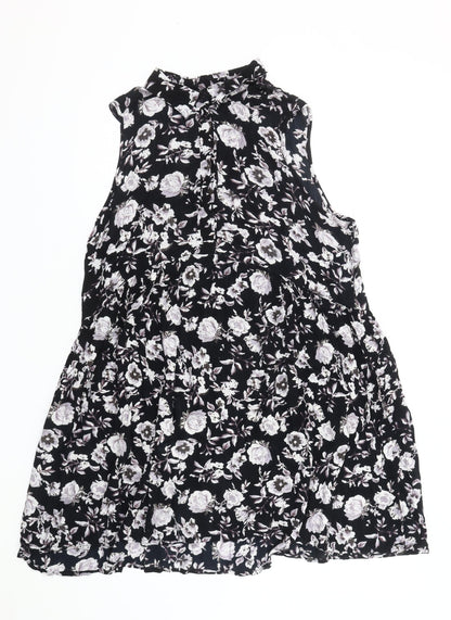 Innocence Women's Black Floral Shift Dress Size 16