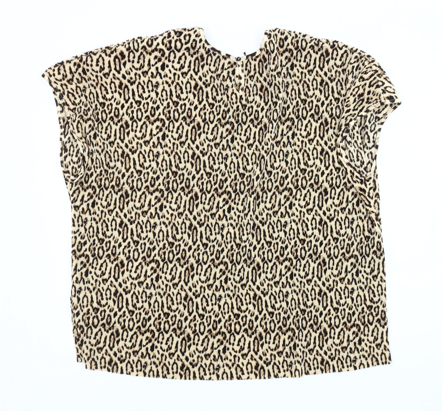 Womens UK Size 20 Marks and Spencer Beige Basic T-Shirt