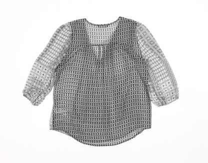 Womens UK Size 12 Marks and Spencer Black Basic Blouse