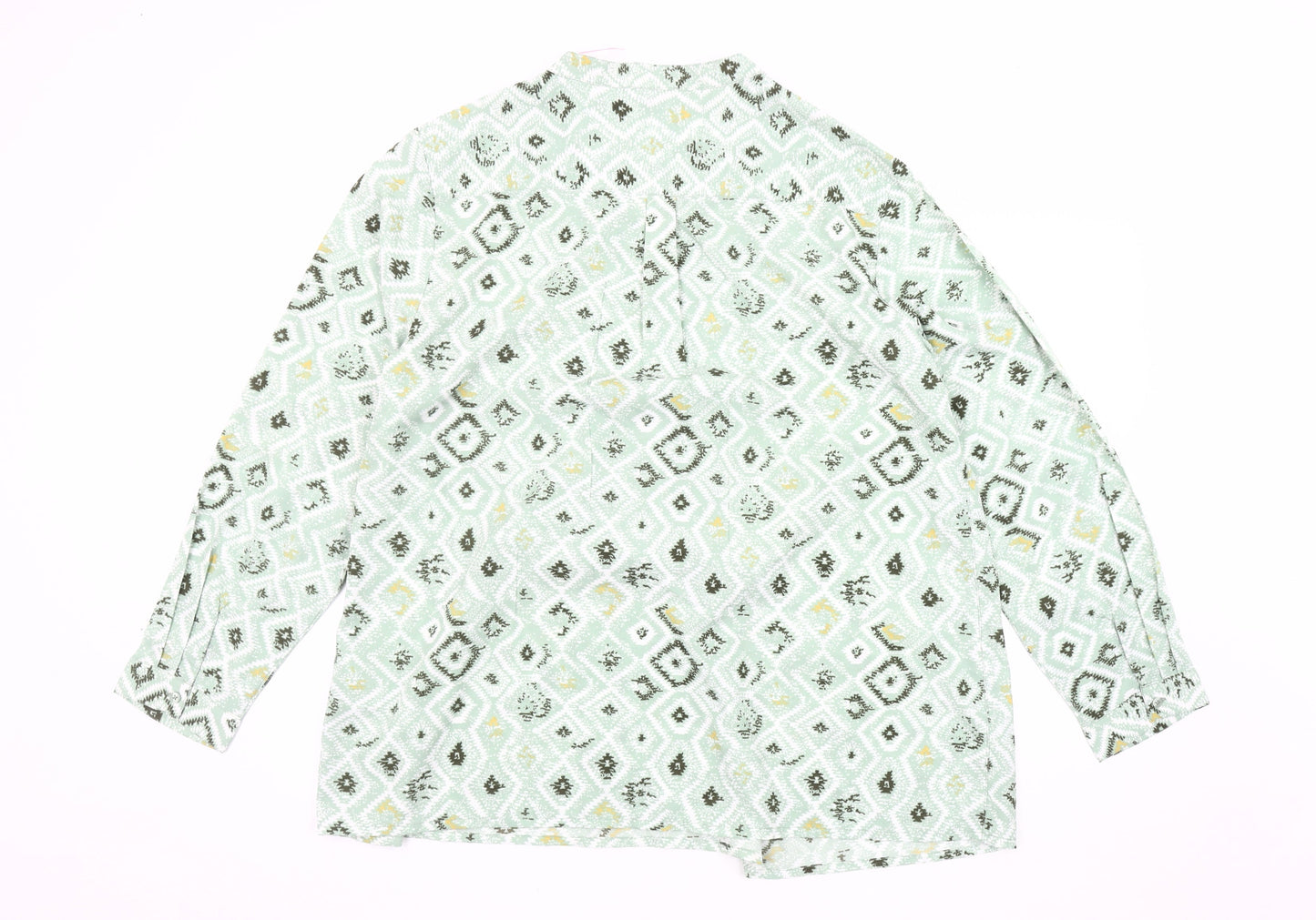 Damart Women's Geometric Print Blouse Size 22