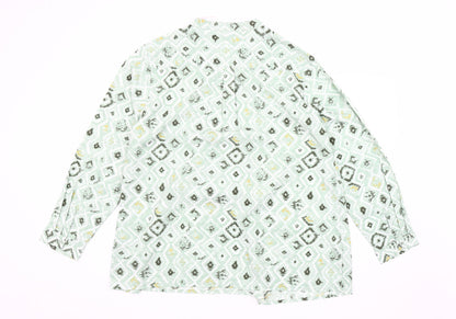 Damart Women's Geometric Print Blouse Size 22