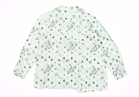 Damart Women's Geometric Print Blouse Size 22