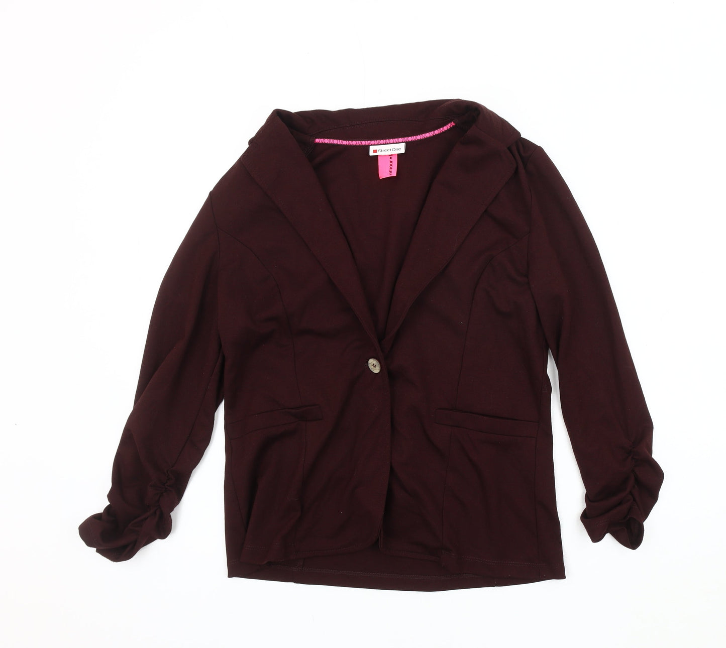 Street One Women's Blazer, Burgundy, Size 10